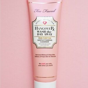 Too Faced hangover, wash the day away, poor purifying, gentle, foaming cleanser